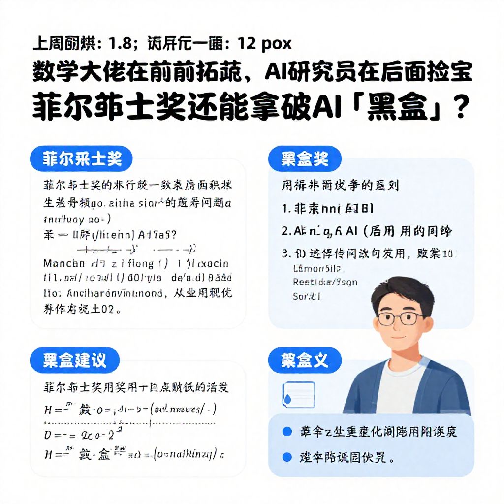 数学大佬在前面拓荒，AI研究员在后面捡宝，菲尔兹奖还能拿来破AI「黑盒」？ - 1