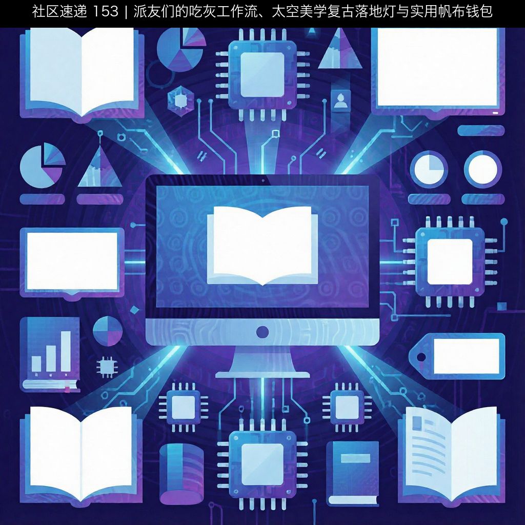 社区速递 153 | 派友们的吃灰工作流、太空美学复古落地灯与实用帆布钱包 - 1