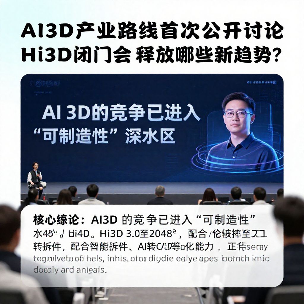 AI 3D产业路线首次公开讨论：Hi3D闭门会释放哪些新趋势？ - 1